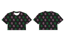 Load image into Gallery viewer, Adult Self Care by SC Women's Proficient Crop T-shirts (Pink and Green)