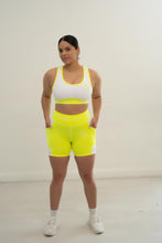 Load image into Gallery viewer, The Self Care Lime Proficient Shorts 2-piece Set