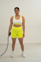 Load image into Gallery viewer, The Self Care Lime Proficient Shorts 2-piece Set
