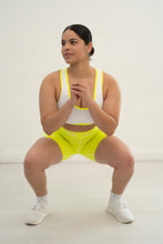 Load image into Gallery viewer, The Self Care Lime Proficient Shorts 2-piece Set