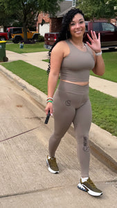 The Self Care by SC Tuscan Tan Active Wear Set