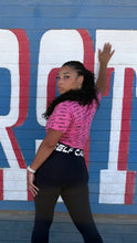 Load image into Gallery viewer, Adult Self Care by SC Women&#39;s Proficient Crop T-shirts (Pink and Black)
