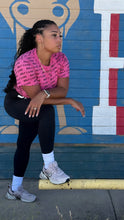 Load image into Gallery viewer, Adult Self Care by SC Women&#39;s Proficient Crop T-shirts (Pink and Black)
