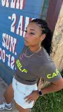Load image into Gallery viewer, Adult Self Care by SC Women&#39;s Proficient Crop T-shirts (Grey)
