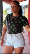 Load image into Gallery viewer, Adult Self Care by SC Women&#39;s Proficient Crop T-shirts (Pink and Green)
