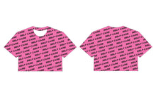 Load image into Gallery viewer, Adult Self Care by SC Women&#39;s Proficient Crop T-shirts (Pink and Black)
