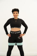 Load image into Gallery viewer, Self Care Proficient &quot;Super Black&quot; Long sleeve 2-piece Set
