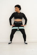 Load image into Gallery viewer, Self Care Proficient &quot;Super Black&quot; Long sleeve 2-piece Set
