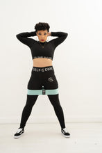 Load image into Gallery viewer, Self Care Proficient &quot;Super Black&quot; Long sleeve 2-piece Set
